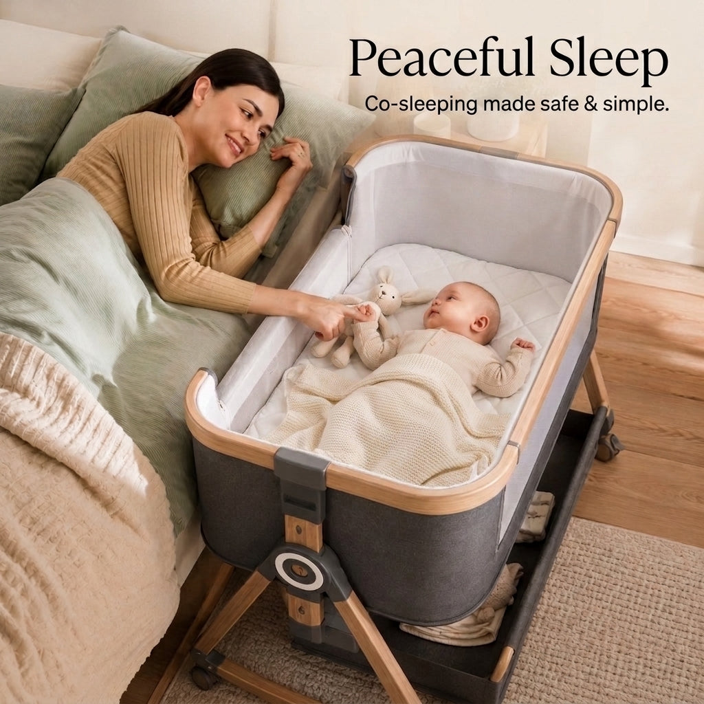 BABYBOND — 3-in-1 Rocking Baby Bedside Bassinet